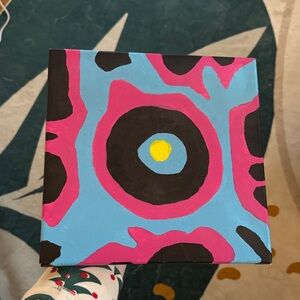 Abstract Blue and Pink Home Art Painting